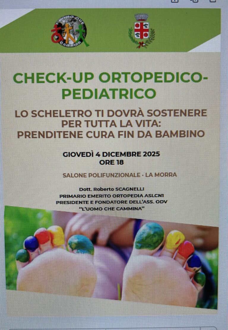 CHECK-UP ORTOPEDICO-PEDIATRICO